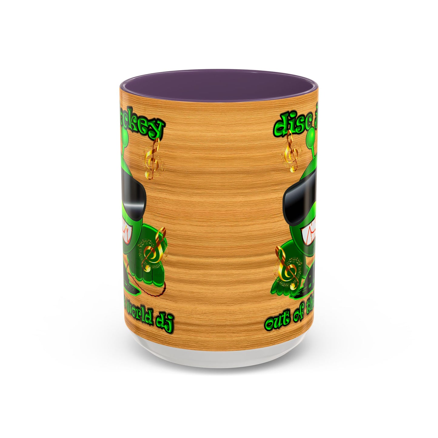 disc jockey - Accent Mug (butterscotch wood finish)