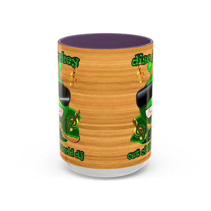 disc jockey - Accent Mug (butterscotch wood finish)