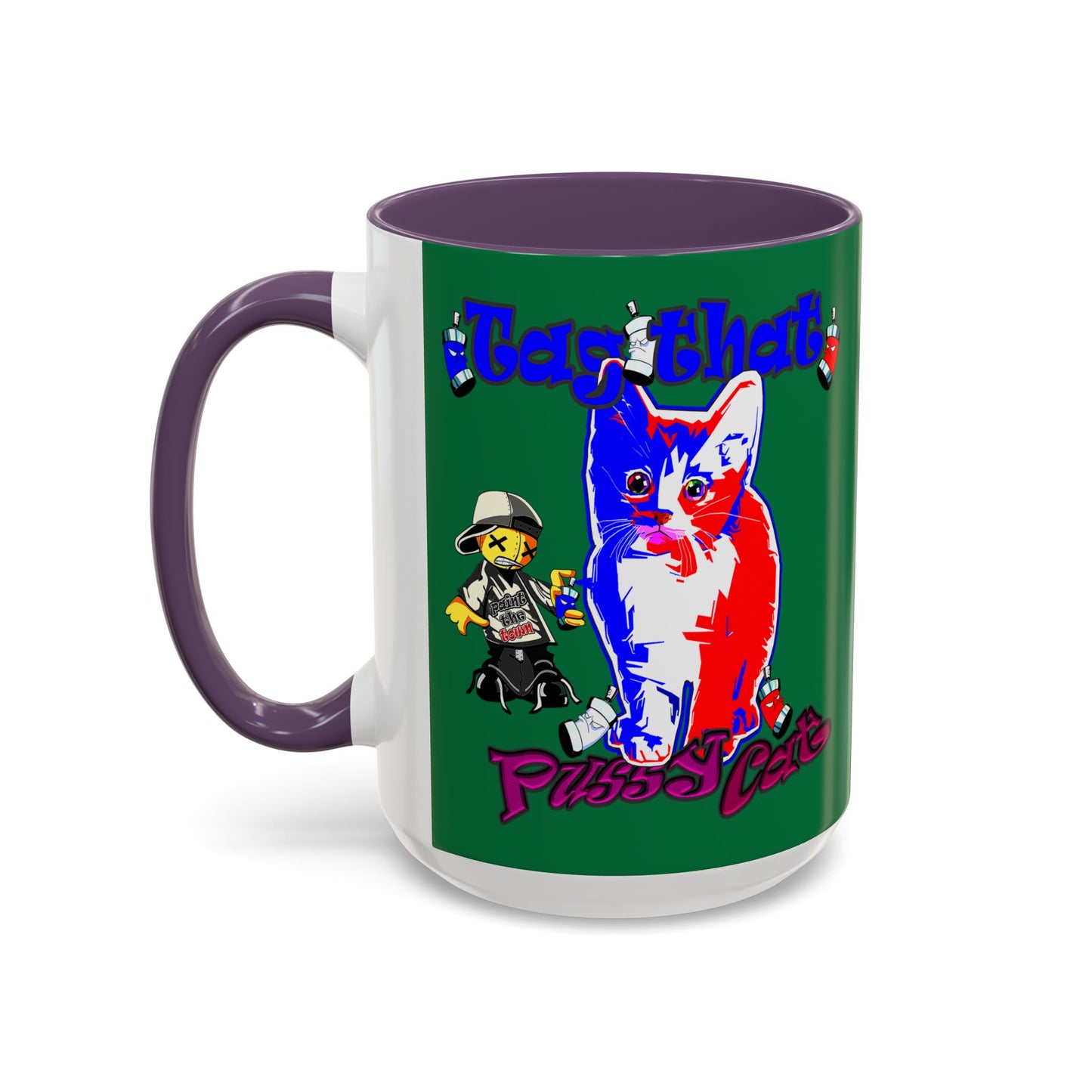 tag that - Accent Mug (dark green)