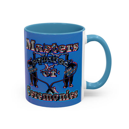 em cee squared - Accent Mug (light blue-purple wave)