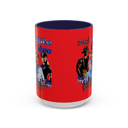 rw&b lives matter - Accent Mug (red)