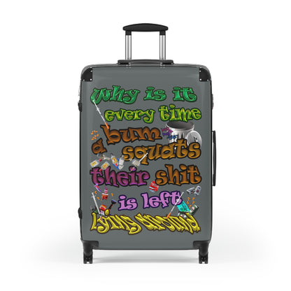 the bum's shit - Suitcase (dark grey)