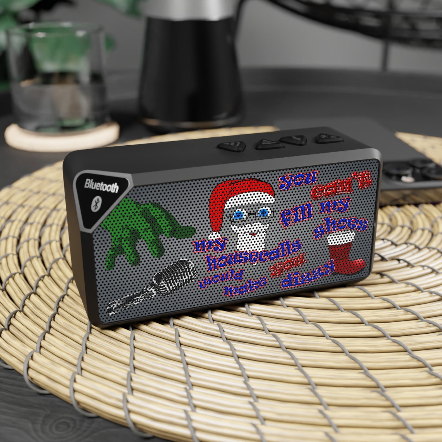 santa's shoes - Jabba Bluetooth Speaker (grey-light grey)