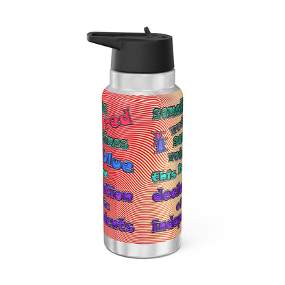 declaration of the independents - Gator Tumbler, 32oz  (yellow-orange wave)