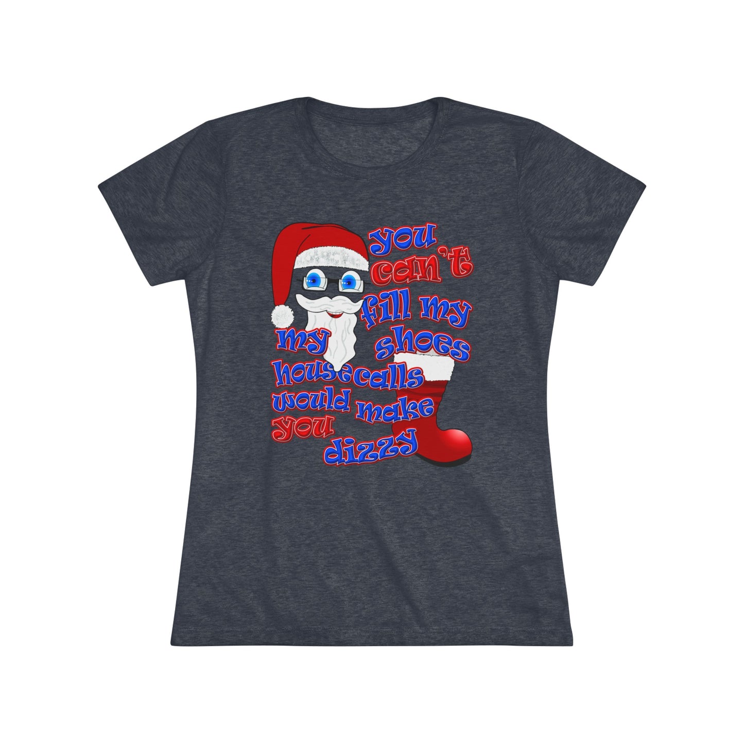 santa's shoes - Women's Triblend Tee