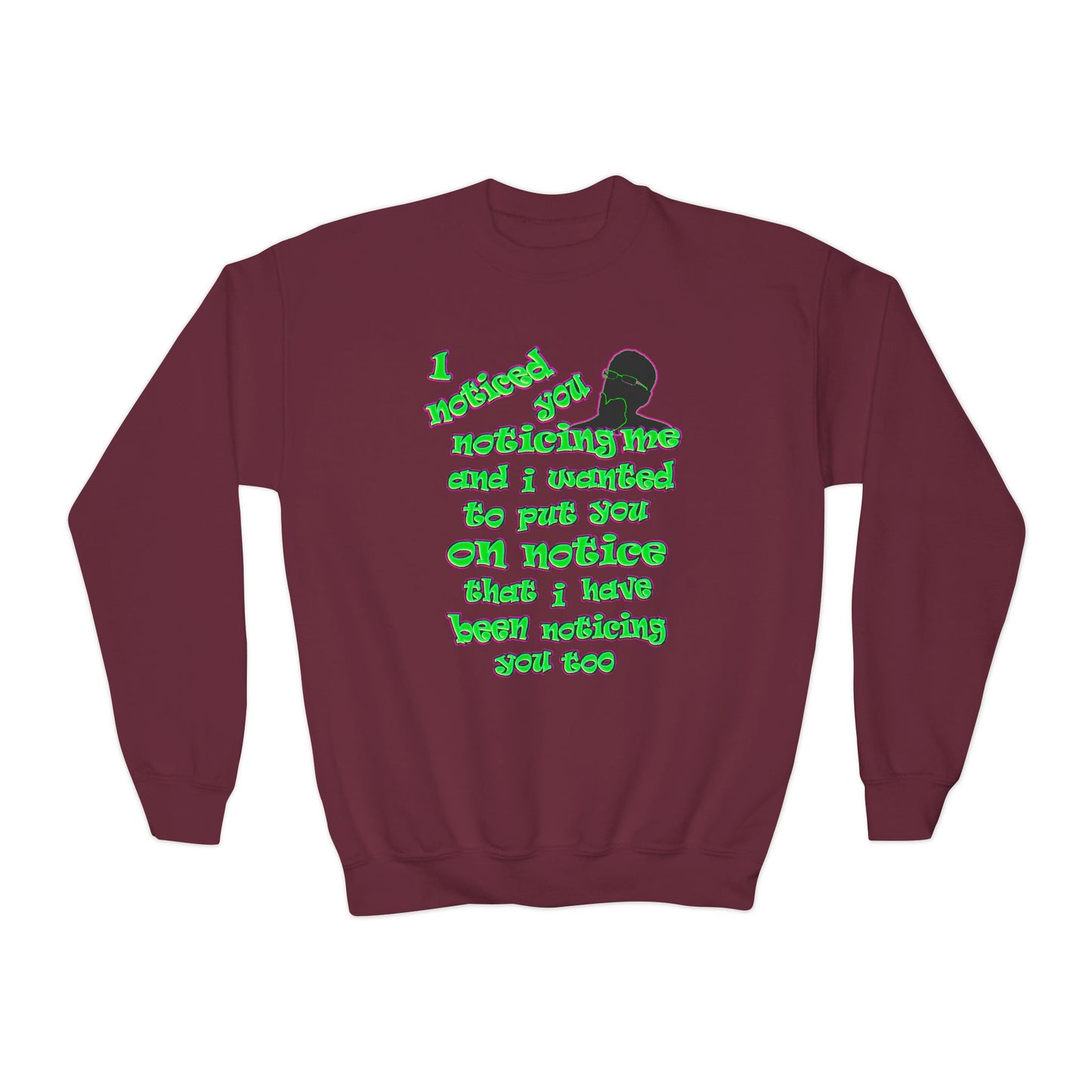 noticed you noticing - Youth Crewneck Sweatshirt