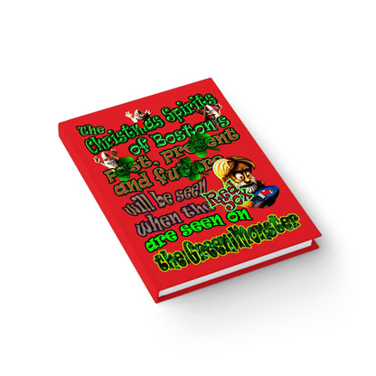 christmas spirits of boston - journal-lined (red)