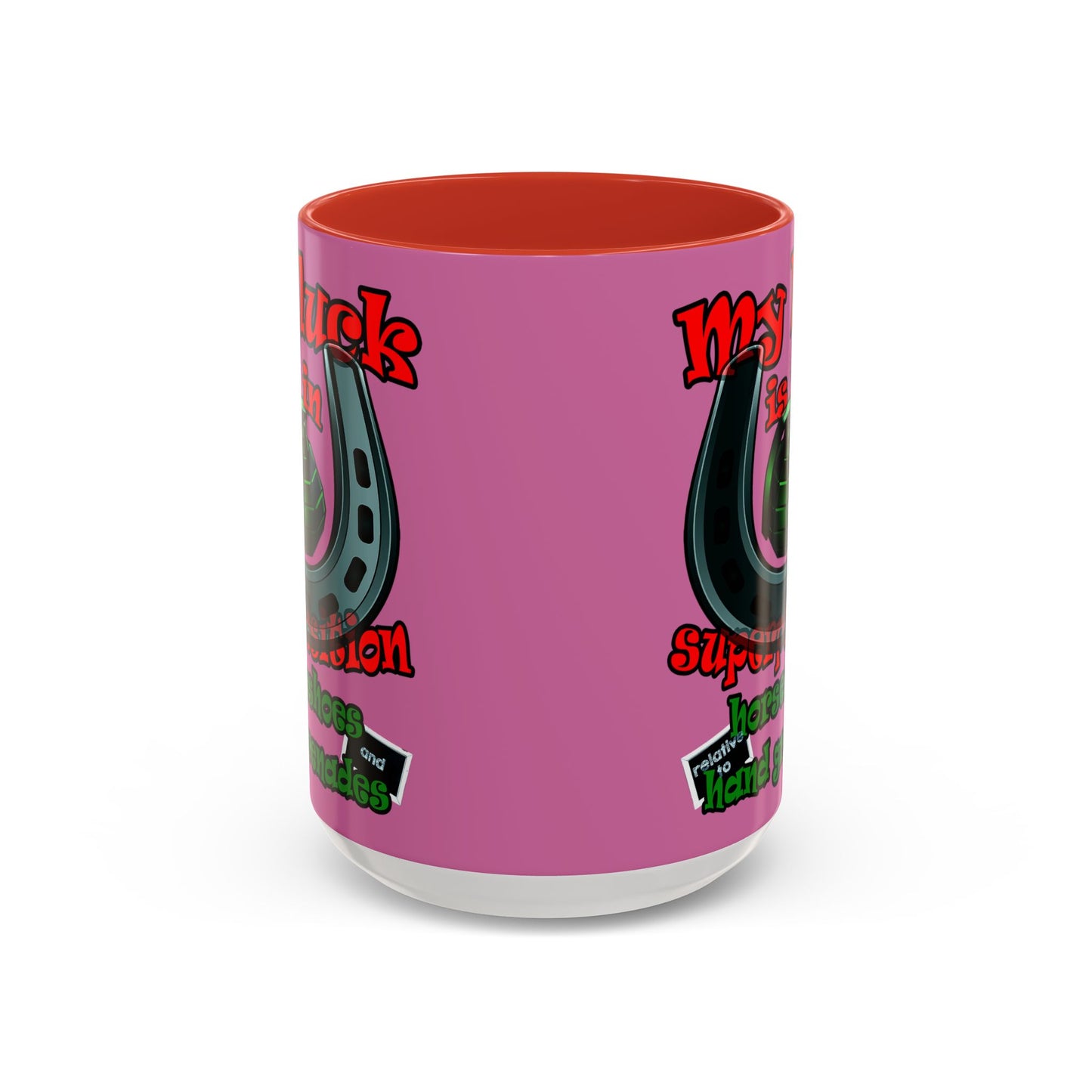 my luck - Accent Mug (light pink)