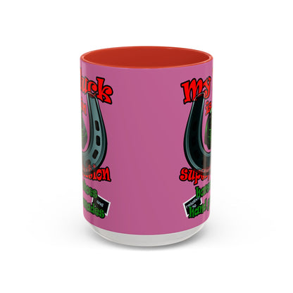 my luck - Accent Mug (light pink)