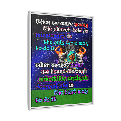 doggystyle - framed canvas art ('snoops' background)