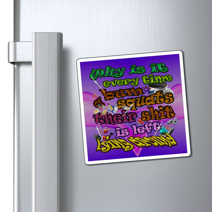 the bum's shit - Magnets - (purple-pink wave)