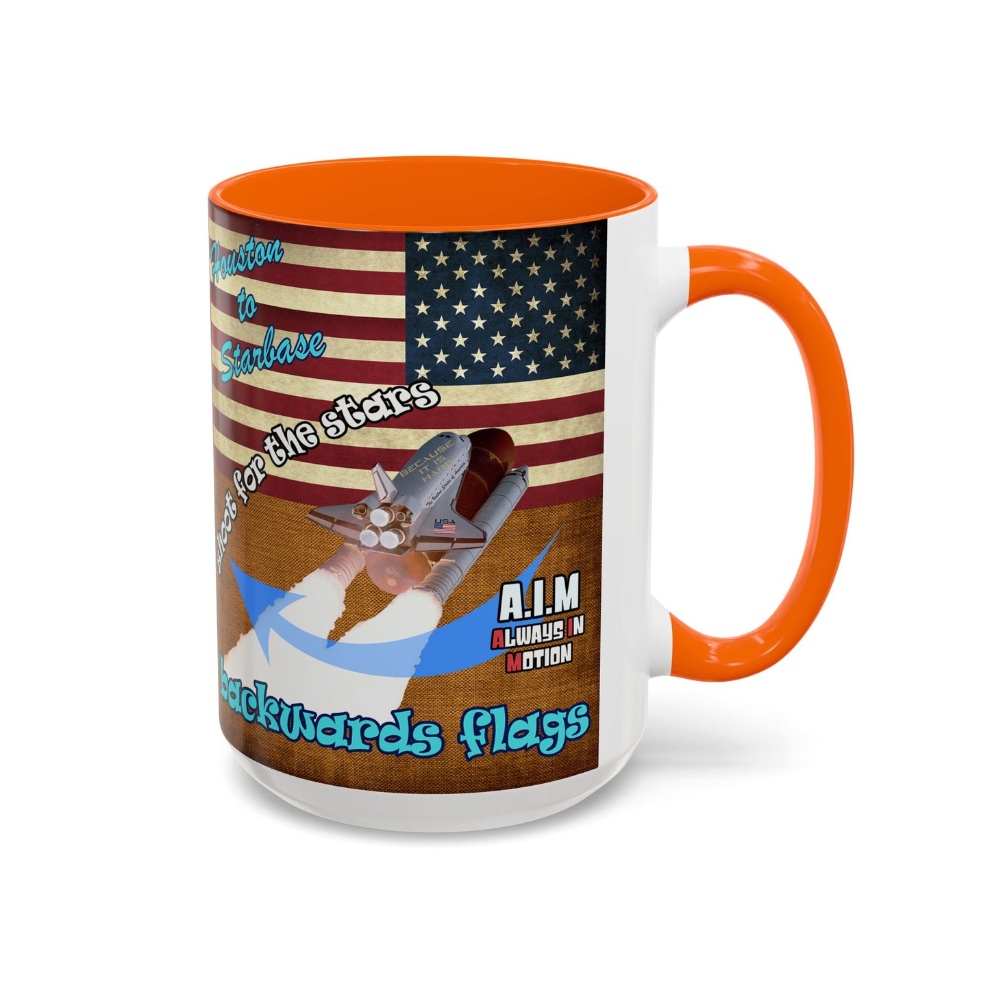 shoot for the stars - Accent Mug (brown papyrus)