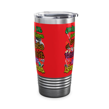 the bum's shit - Ringneck Tumbler, 20oz (red)
