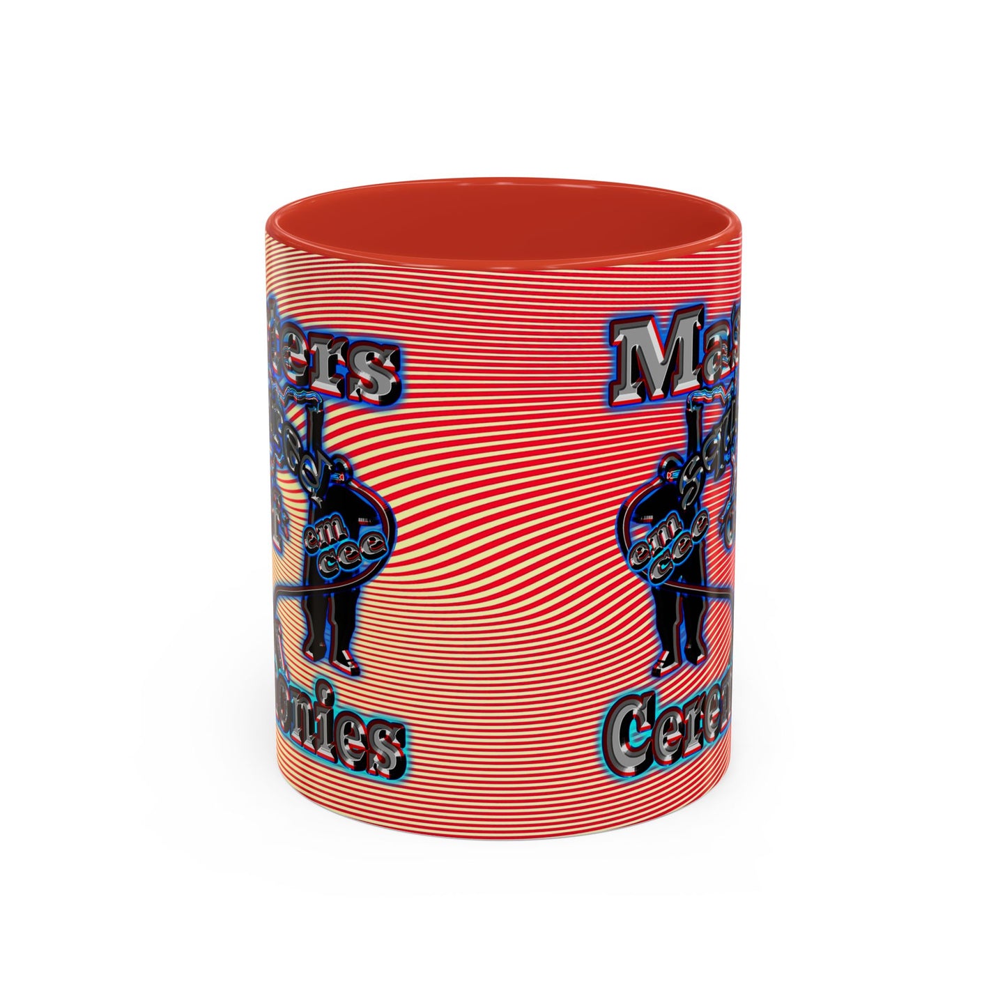 em cee squared - Accent Mug (yellow-orange wave)
