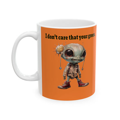 I don't care that your grey - White Mug (crusta)