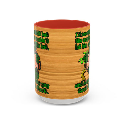 turtle race - Accent Mug (butterscotch wood finish)