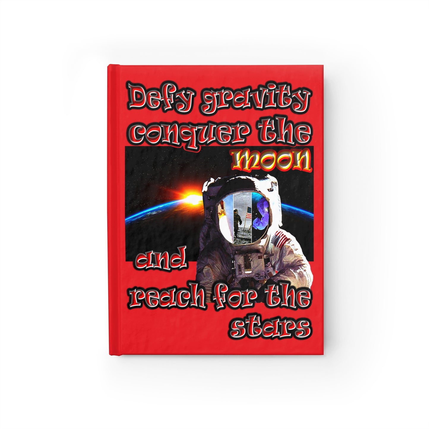 defy conquer reach - journal-blank (red)
