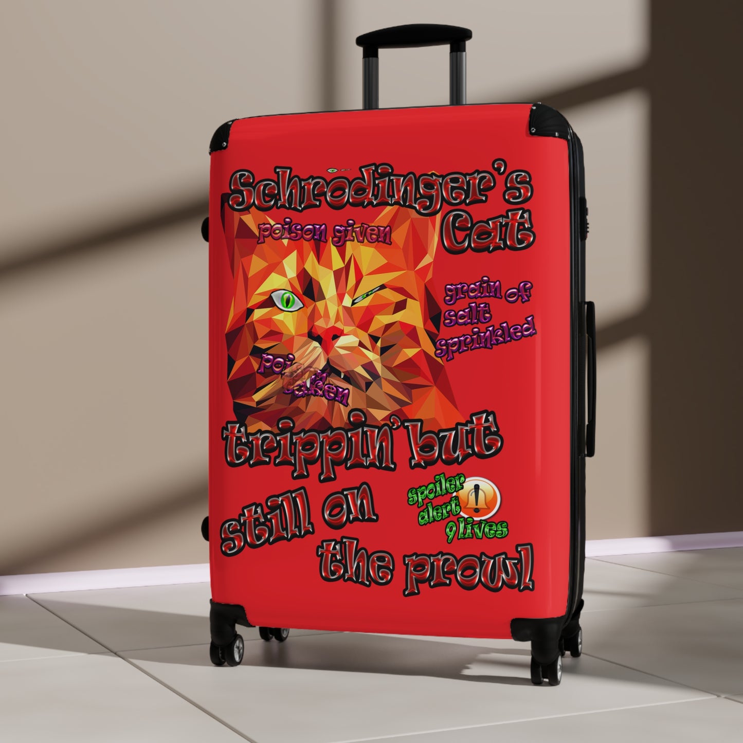 schrodinger's cat - Suitcase (red)