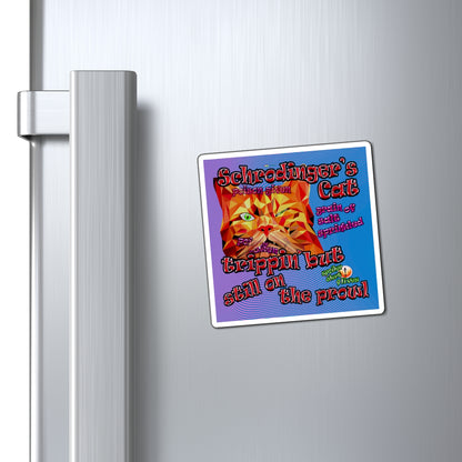 schrodinger's cat - Magnets - (light blue-purple wave)