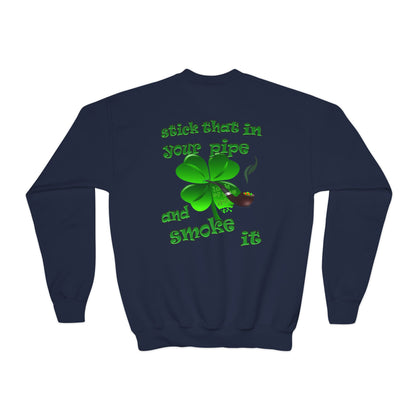 celtics logo - Youth Crewneck Sweatshirt