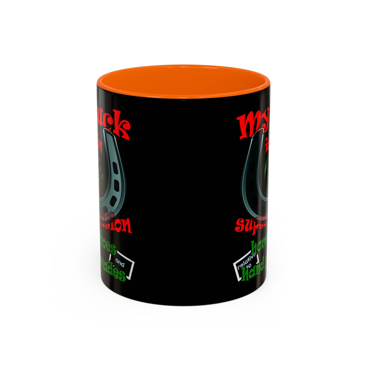 my luck - Accent Mug (black)