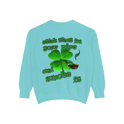 celtics logo - Unisex Garment-Dyed Sweatshirt