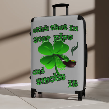stick that in your pipe and smoke it - Suitcase (light grey)