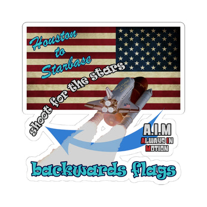 shoot for the stars - Kiss-Cut Stickers