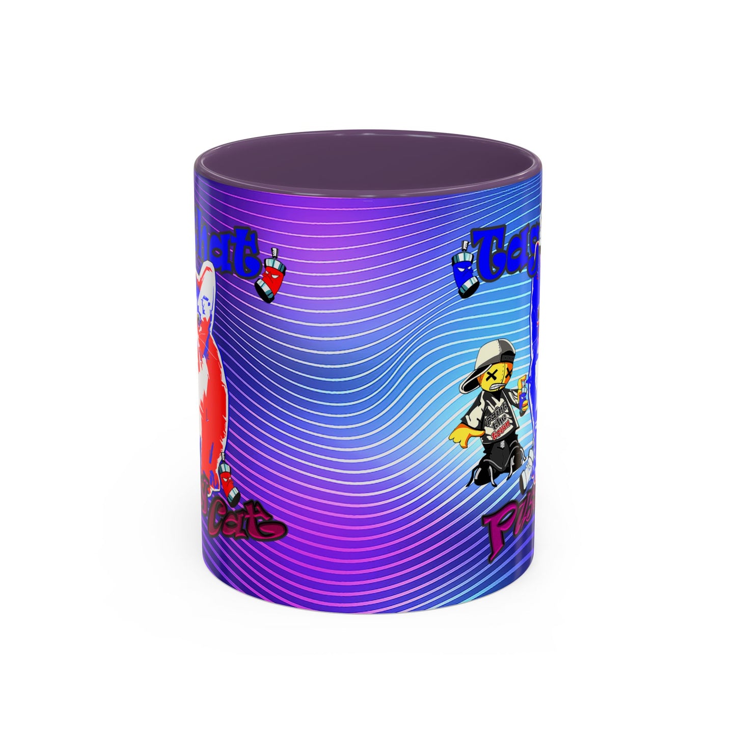 tag that - Accent Mug (purple wave)