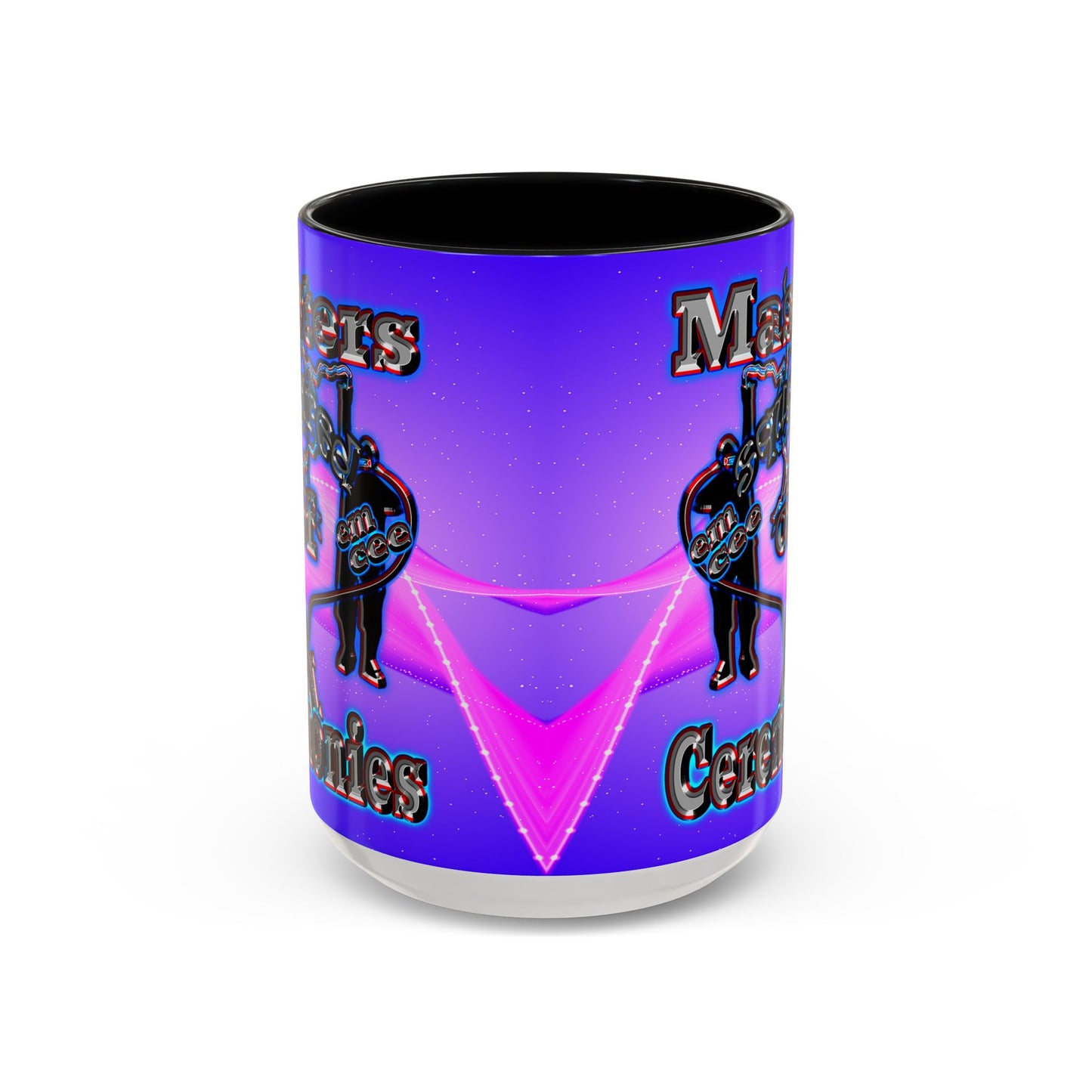 em cee squared - Accent Mug (purple-pink wave)