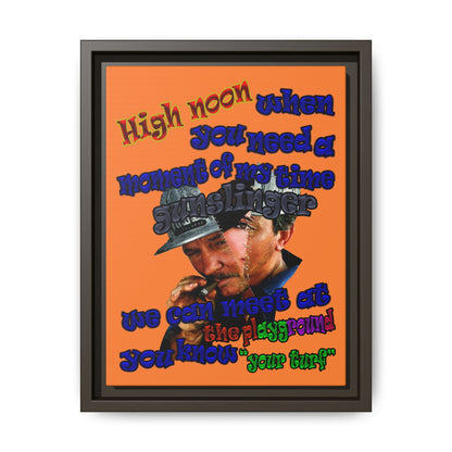 high noon - framed canvas art (crusta)