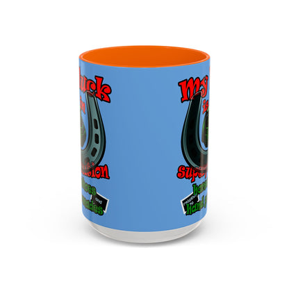 my luck - Accent Mug (light blue)