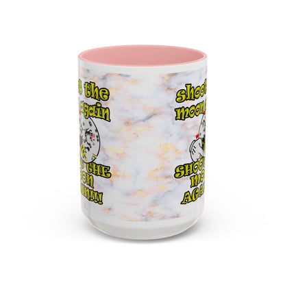 shoot the moon again - Accent Mug (white marble)