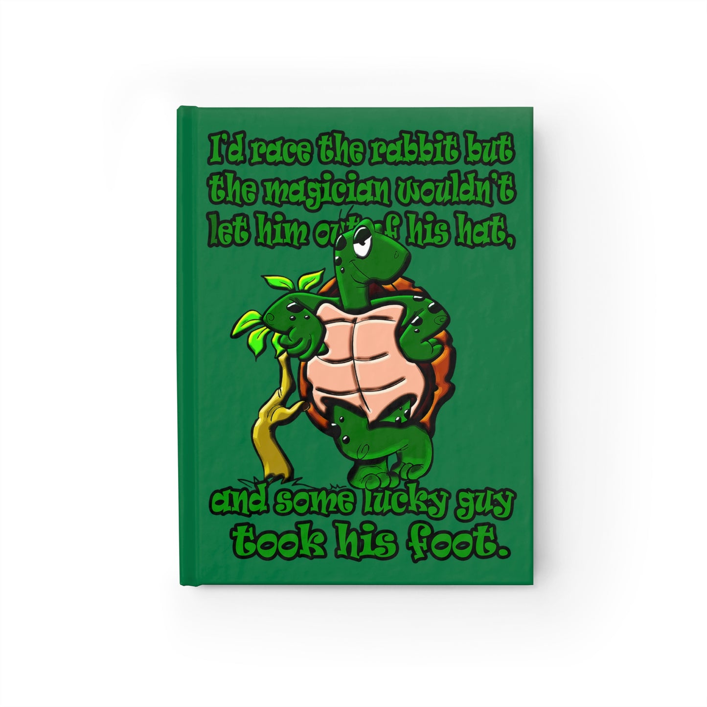 turtle race - journal-blank (dark green)