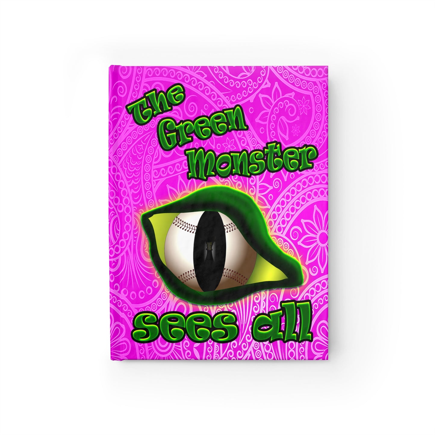 green monster - journal-blank (pink swirl)