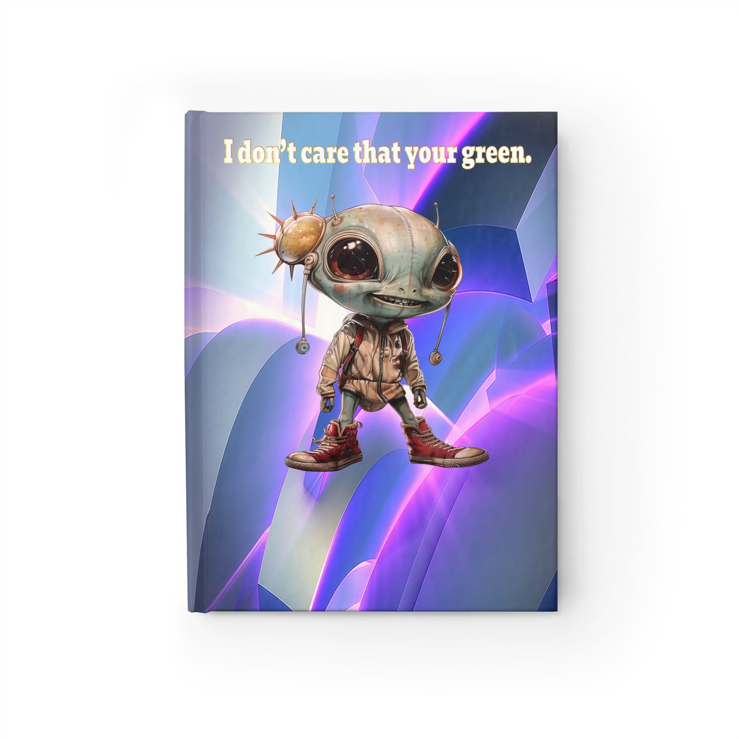 I don't care that your green - journal-blank (grey-pink wave)