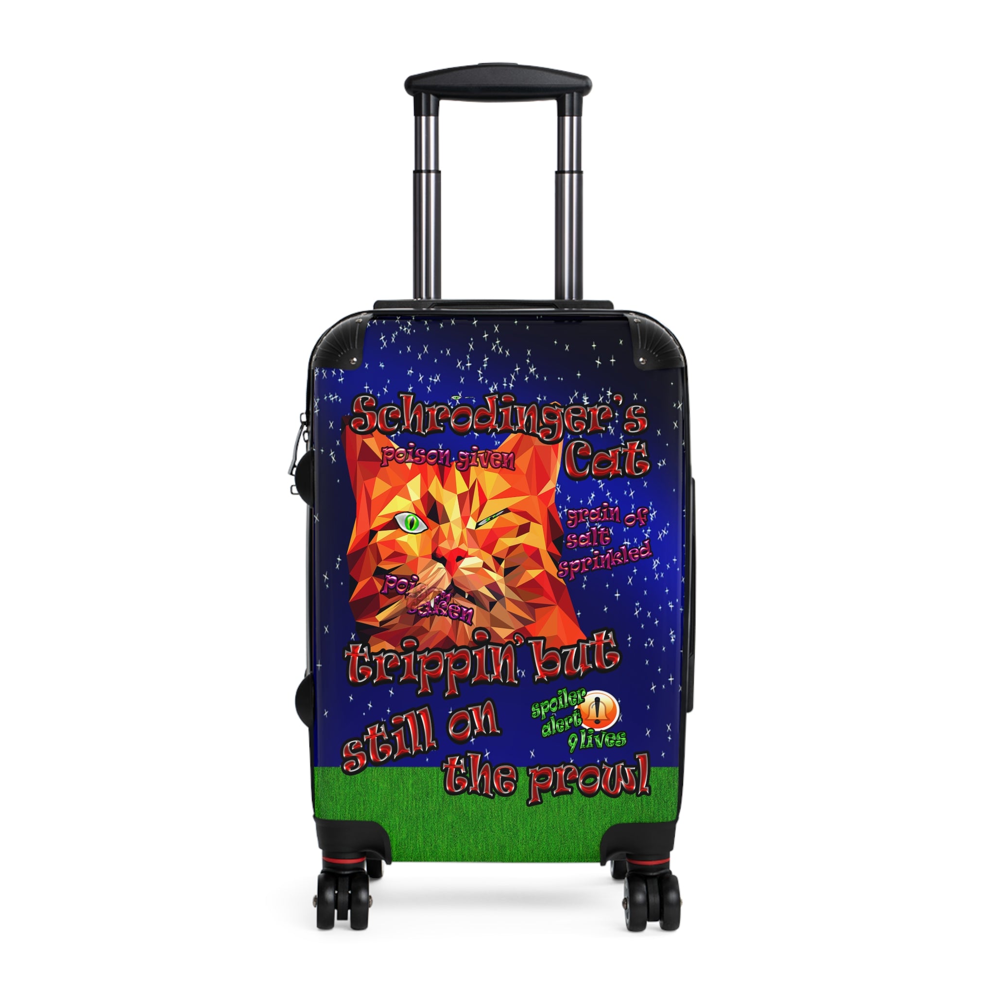 schrodinger's cat - suitcase ('snoops' background)