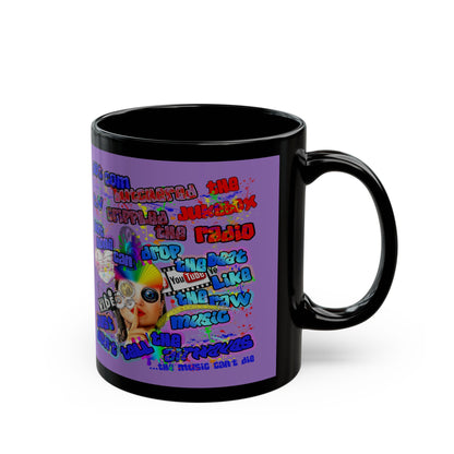 drop the beat - Black Mug (light purple)