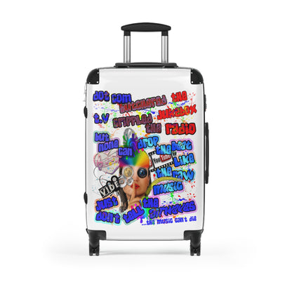 drop the beat - Suitcase (white)
