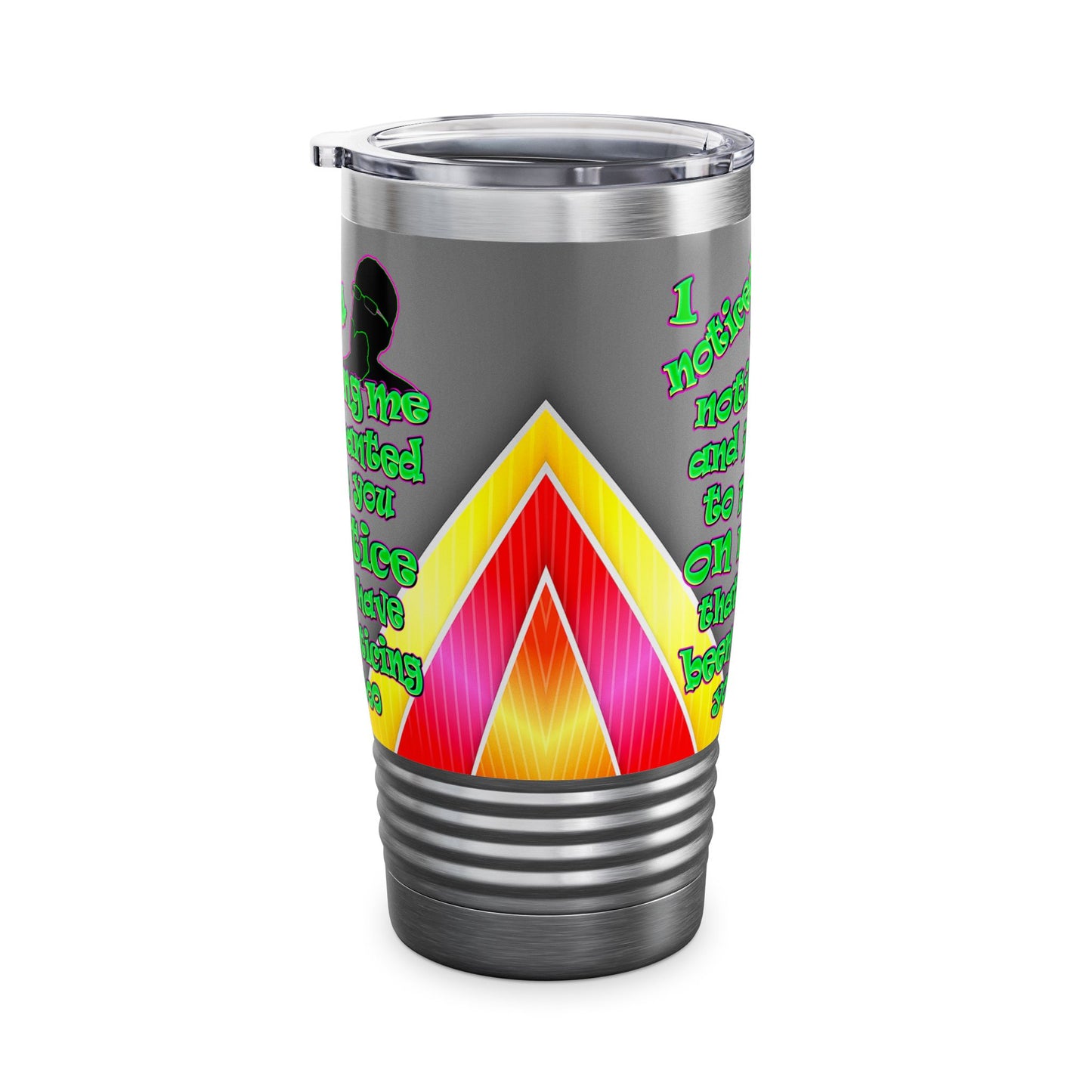 noticed you noticing - Ringneck Tumbler, 20oz (rainbow split)