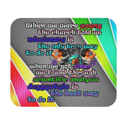 doggystyle - Mouse Pad (Rectangle) (rainbow split)