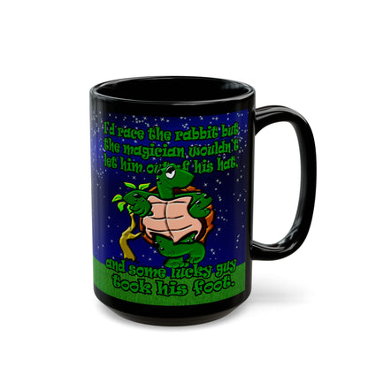 turtle race - Black Mug ('snoops' background)
