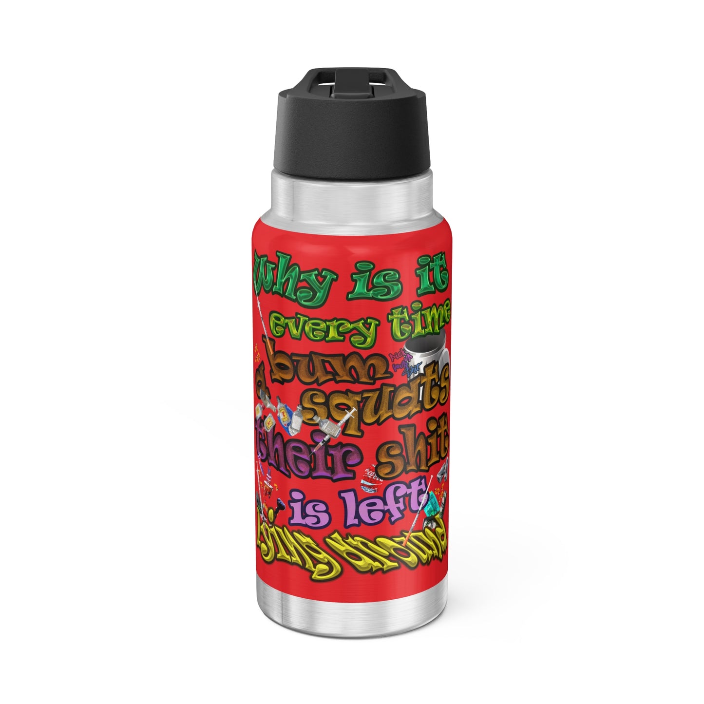 the bum's shit - Gator Tumbler, 32oz (red)
