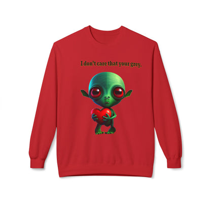 I don't care that your grey - Unisex Midweight Softstyle Fleece Crewneck Sweatshirt