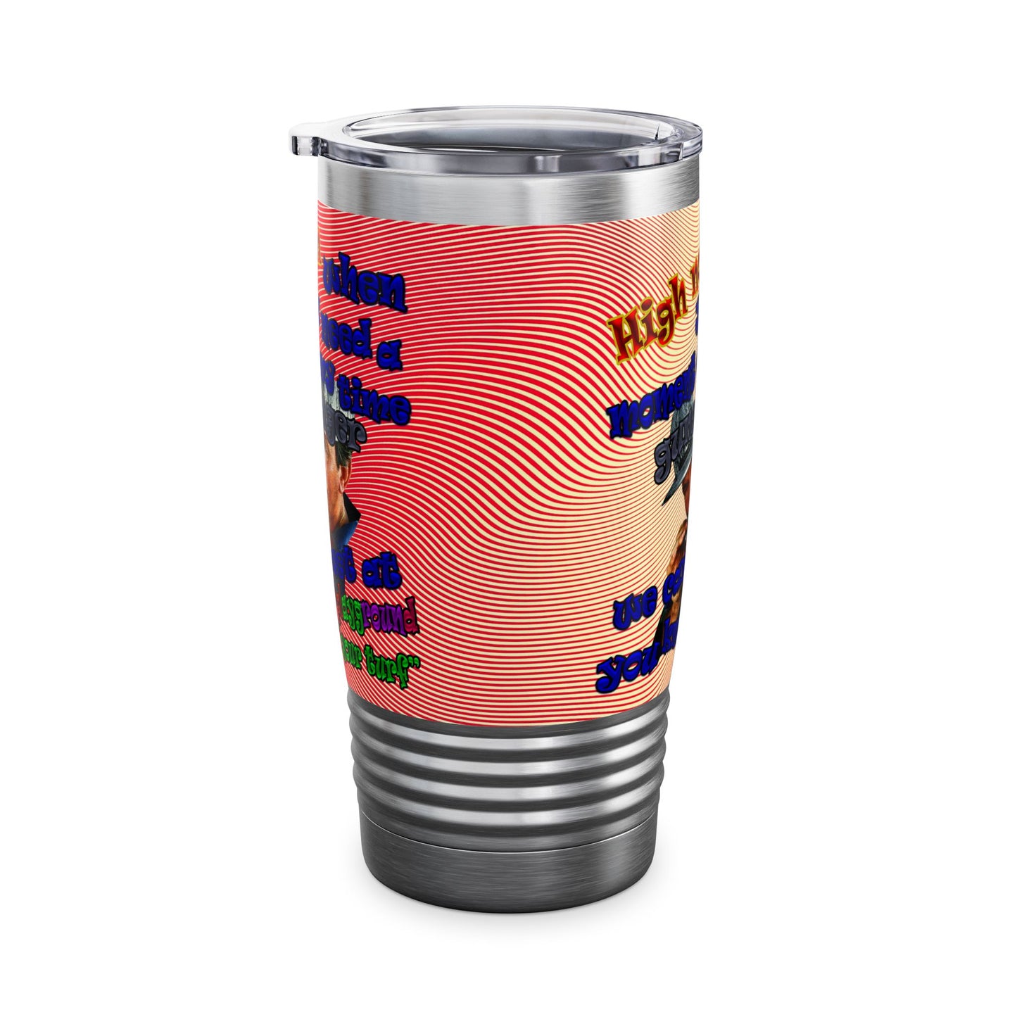 high noon - Ringneck Tumbler, 20oz (yellow-orange wave)