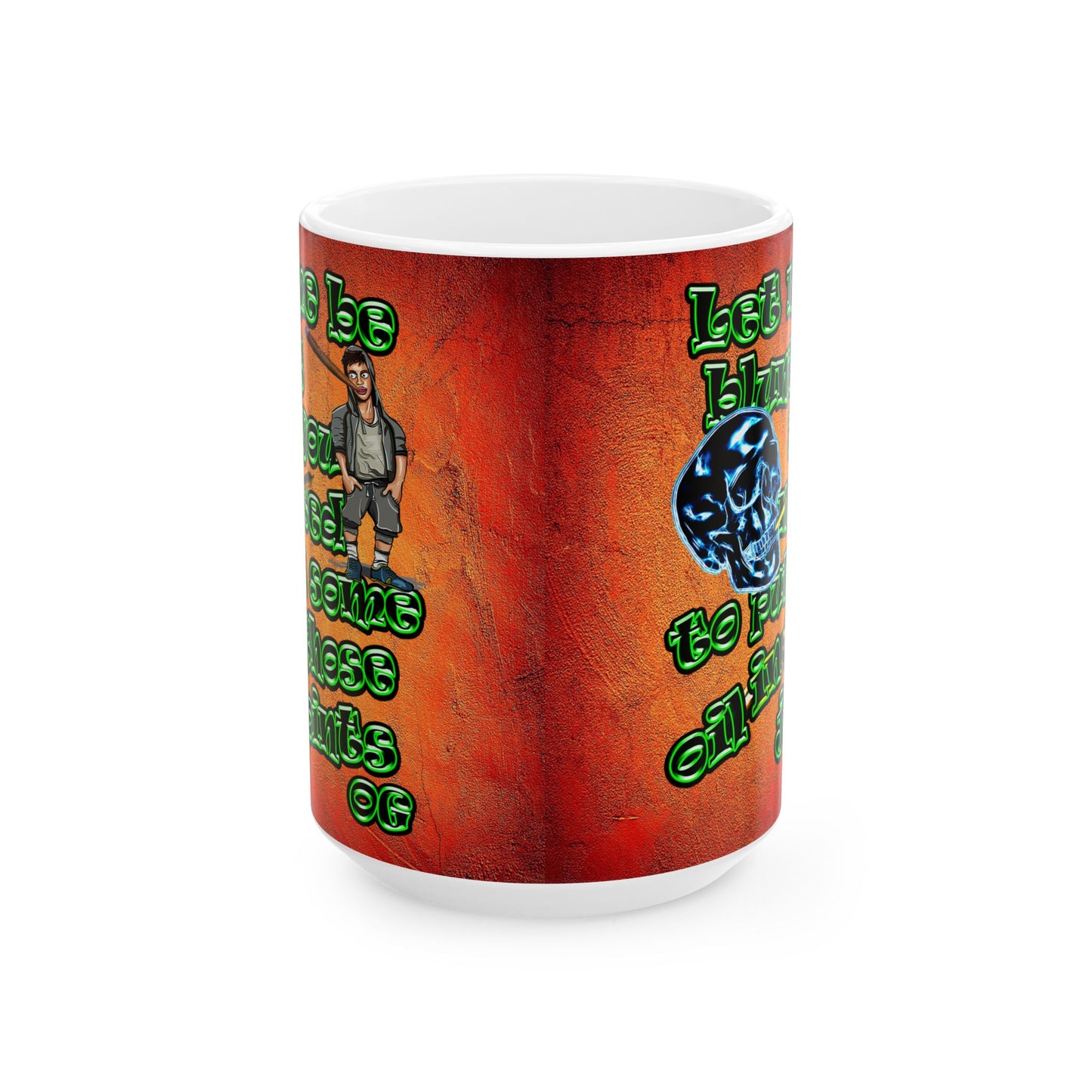 og - White Mug (burnt orange)