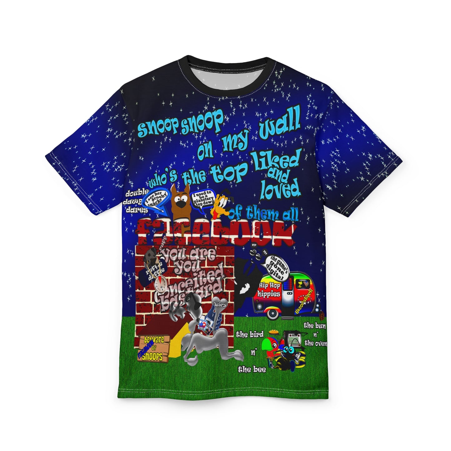 snoops - Unisex Cut & Sew Tee (AOP)