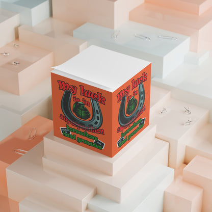 my luck - note cube (orange)