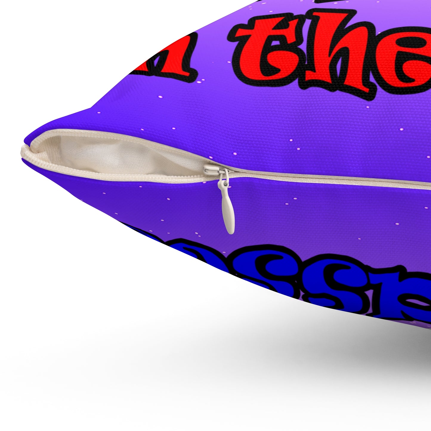 donkeys and elephants - Spun Polyester Square Pillow - (purple-pink wave)
