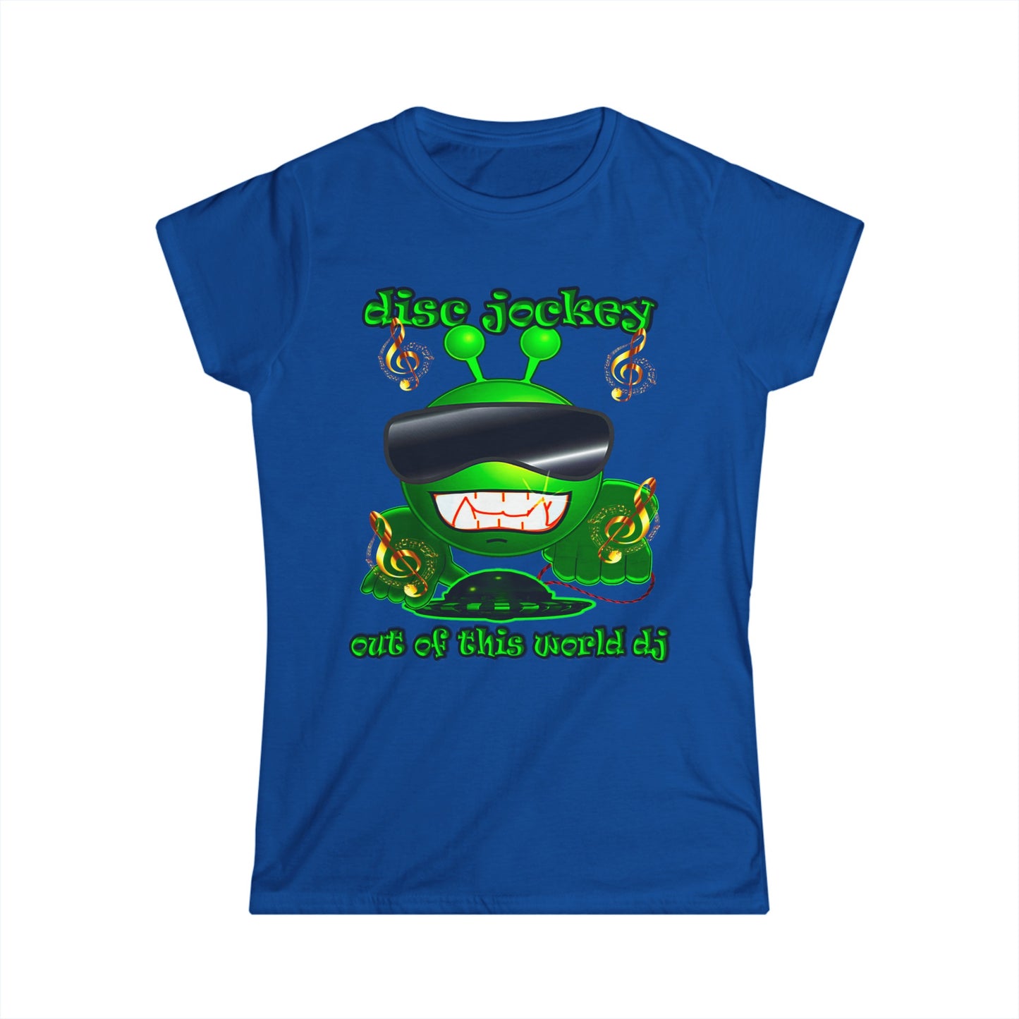 disc jockey - Women's Softstyle Tee
